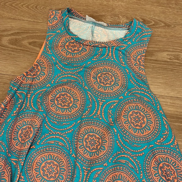 Flowy Pink and Blue Babydoll Dress Small - Picture 3 of 6